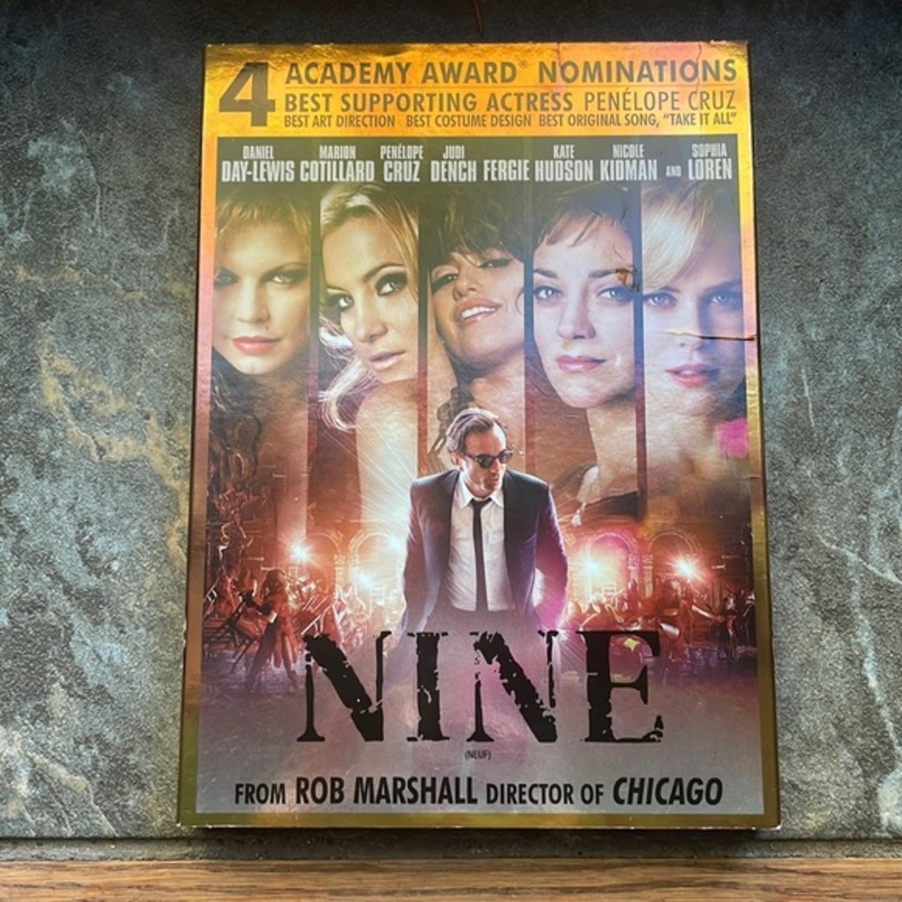 NINE DVD Academy Award Sophia Loren Kidman Hudson Fergie Cruz Sexy Musical